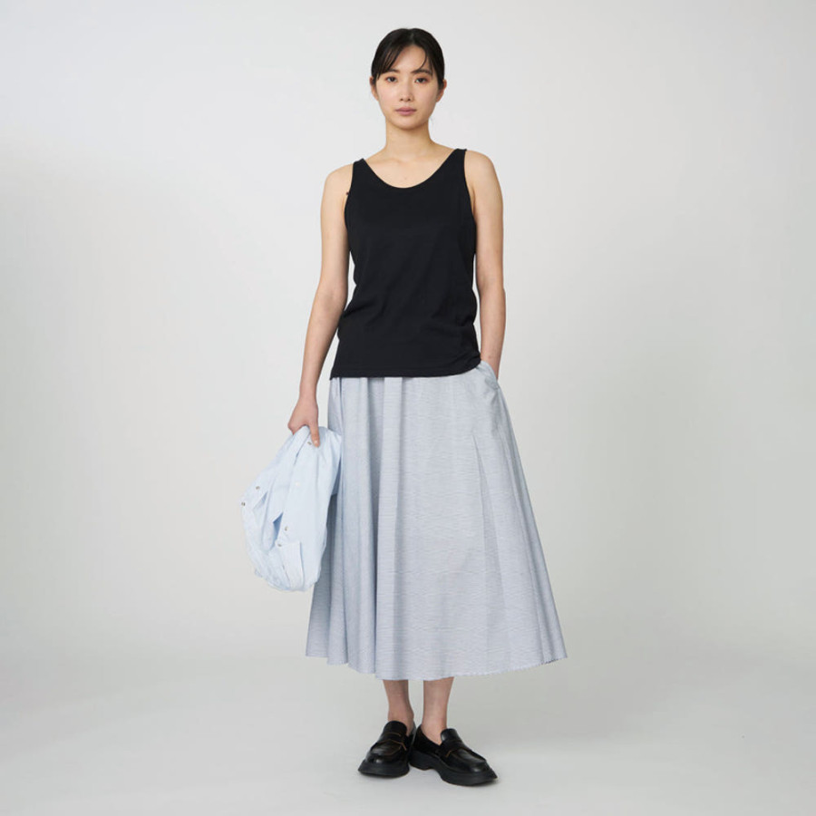 나나미카 여성 루프휠 쿨맥스 저지 캐미솔 민소매 티셔츠 3컬러 S25SH121