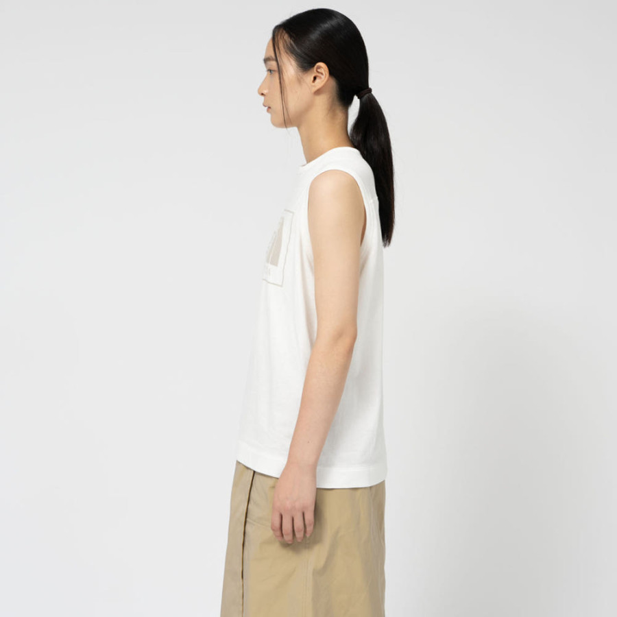 노스페이스 퍼플라벨 마이크로 프렌치 테리 민소매 티셔츠 2컬러 N25SH048