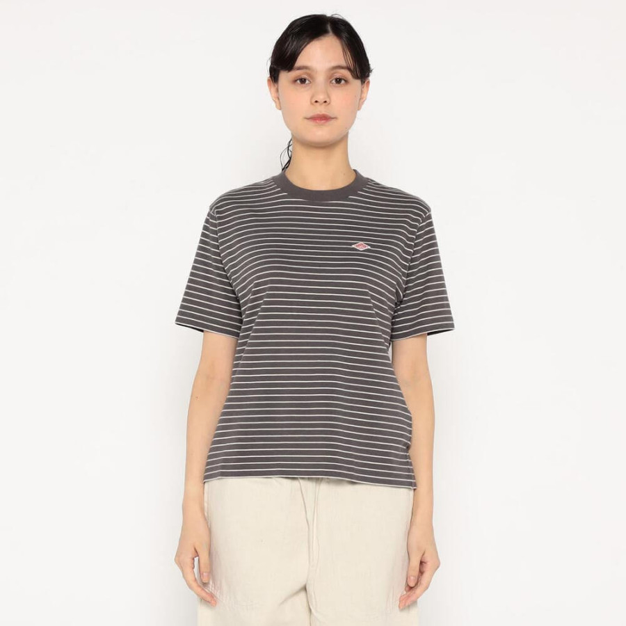 단톤 여성 코튼 저지 숏 티셔츠 스트라이프 5컬러 DT-C0404 FLC-ST DNB251L103-0013