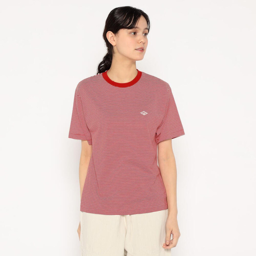 단톤 여성 숏 슬리브 이너 티셔츠 스트라이프 6컬러 DT-C0195 CVT-ST DNB251L103-0002