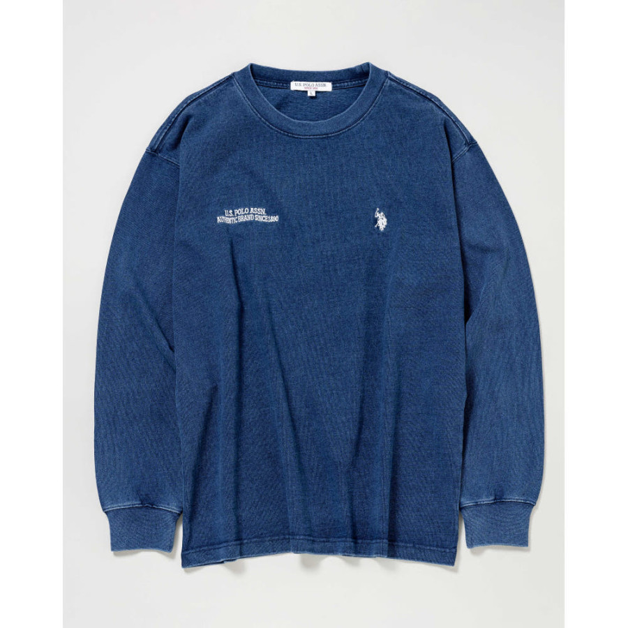 U.S. POLO ASSN. 유에스폴로에센 더블홀스맨 자수 긴팔티 5컬러 PLM51213DQ