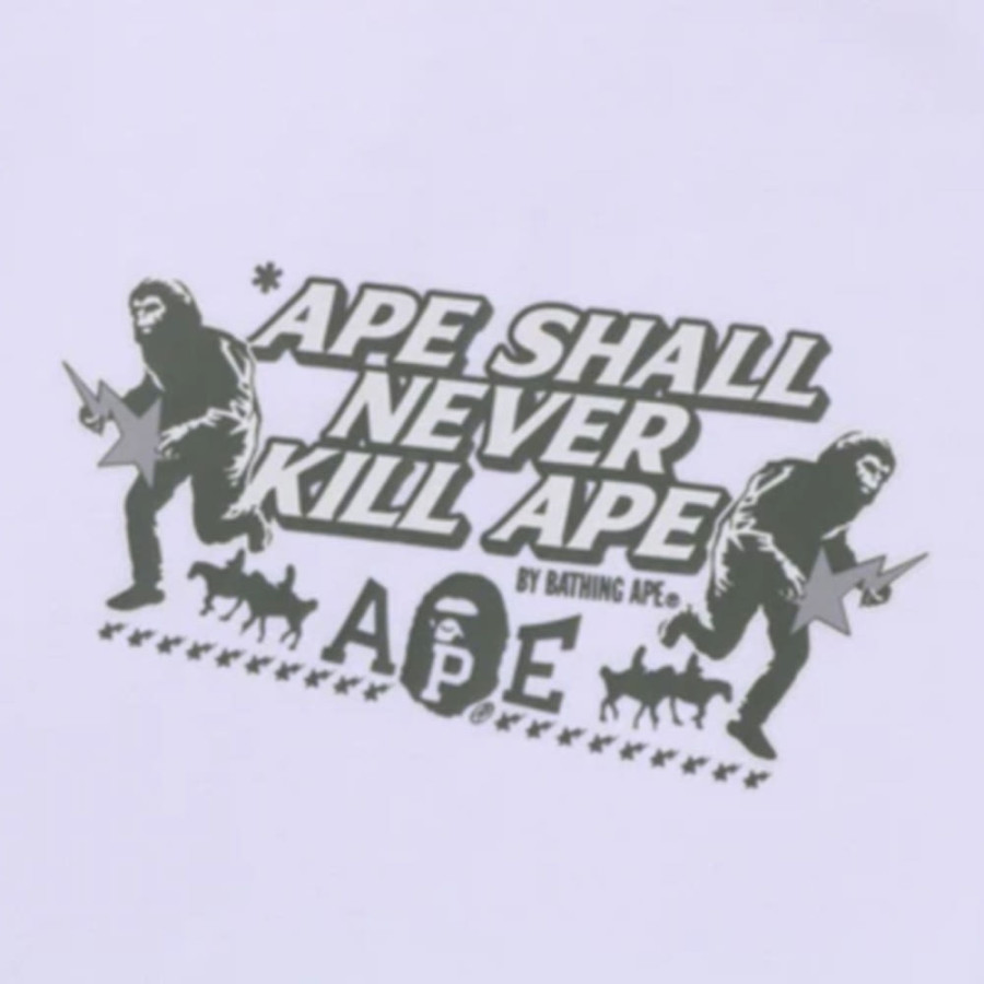 베이프 베이프 슬로건 릴렉스핏 티셔츠 2컬러 1L80110339