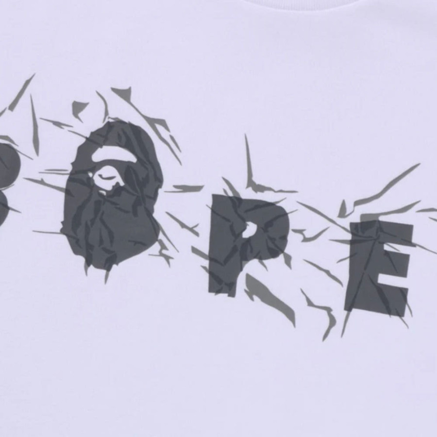 베이프 링클 베이프 로고 릴렉스핏 티셔츠 2컬러 1L80110324