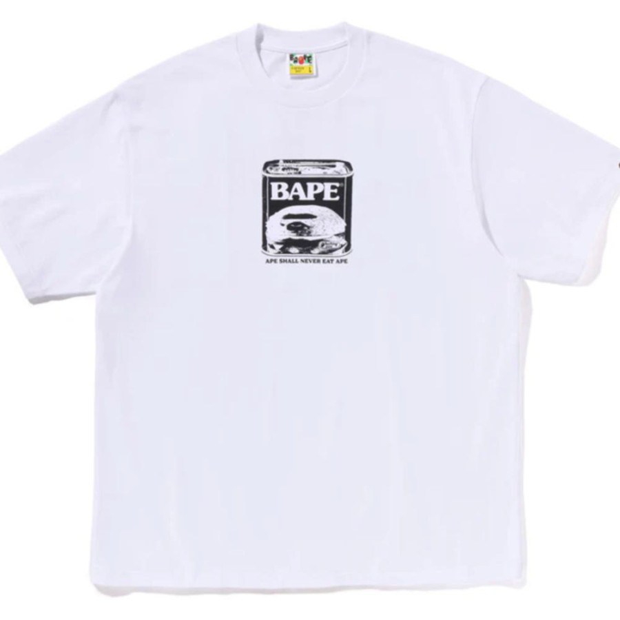 베이프 캔 푸드 베이프 로고 릴렉스핏 티셔츠 2컬러 1L80110336