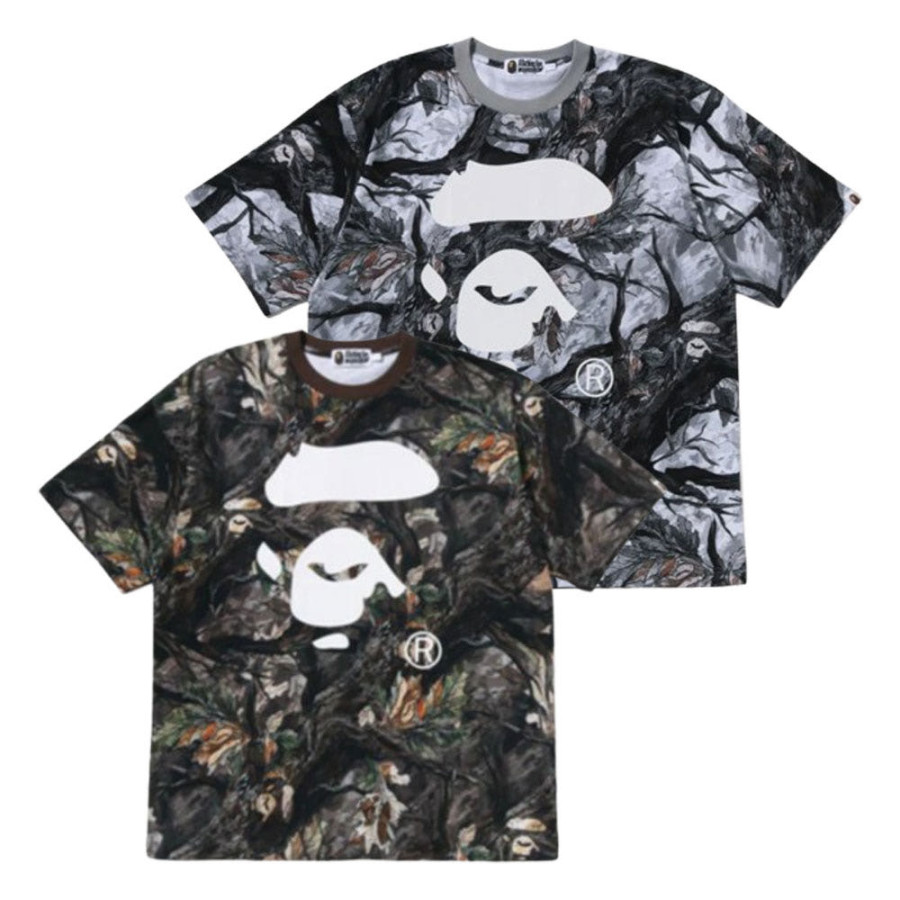 베이프 트리 엣지 카모 에이프 페이스 릴렉스핏 티셔츠 2컬러 1L80109012