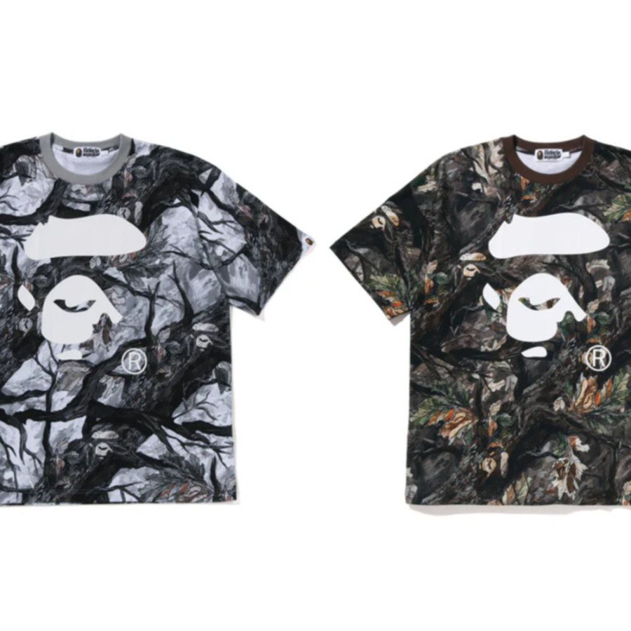 베이프 트리 엣지 카모 에이프 페이스 릴렉스핏 티셔츠 2컬러 1L80109012