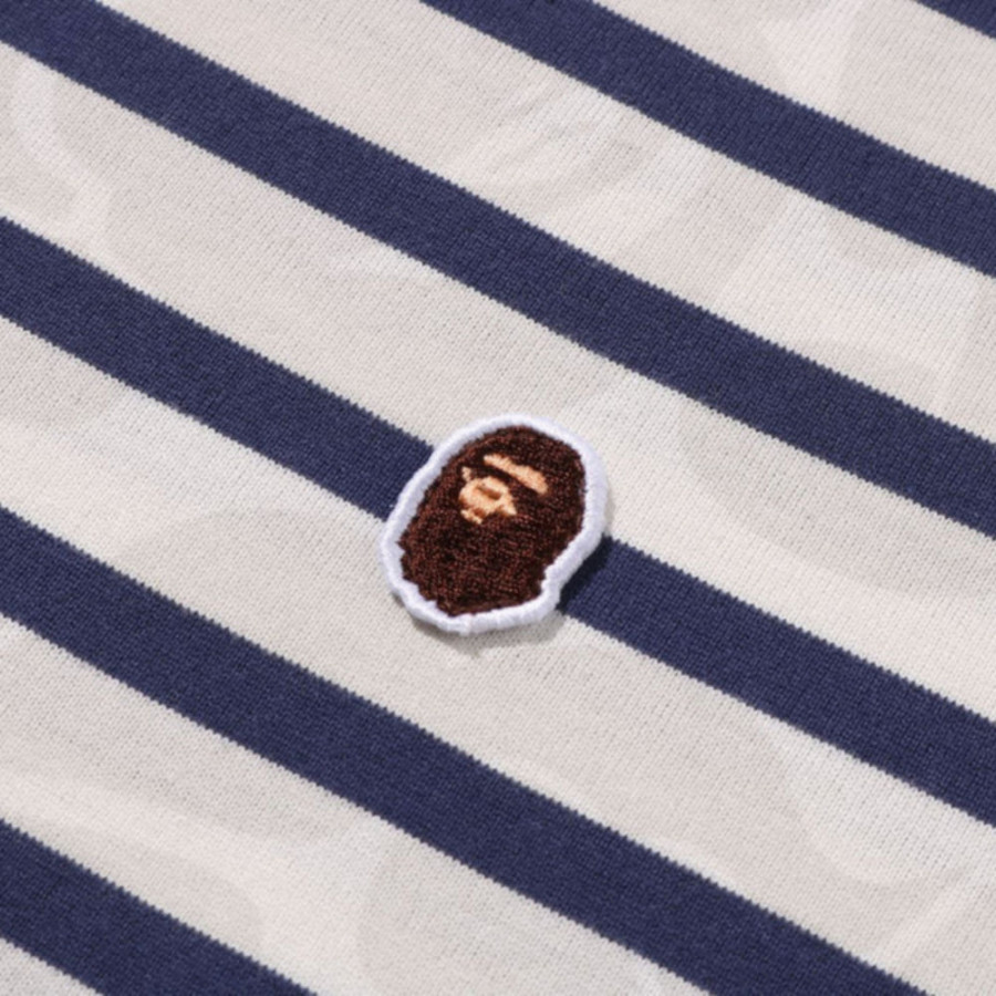 베이프 솔리드 카모 스트라이프 원 포인트 릴렉스핏 티셔츠 2컬러 1L80109305