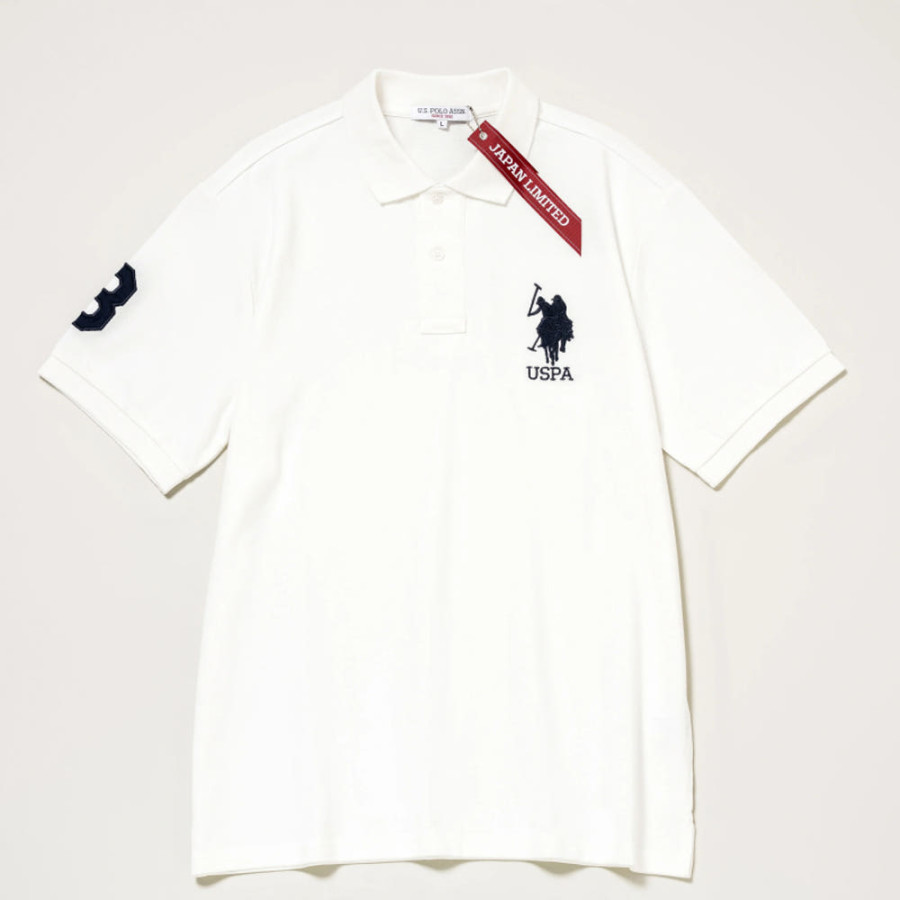 U.S. POLO ASSN. 유에스폴로에센 더블 호스맨 자수 카노코 넘버 폴로 셔츠 2컬러 PLM52107DQ