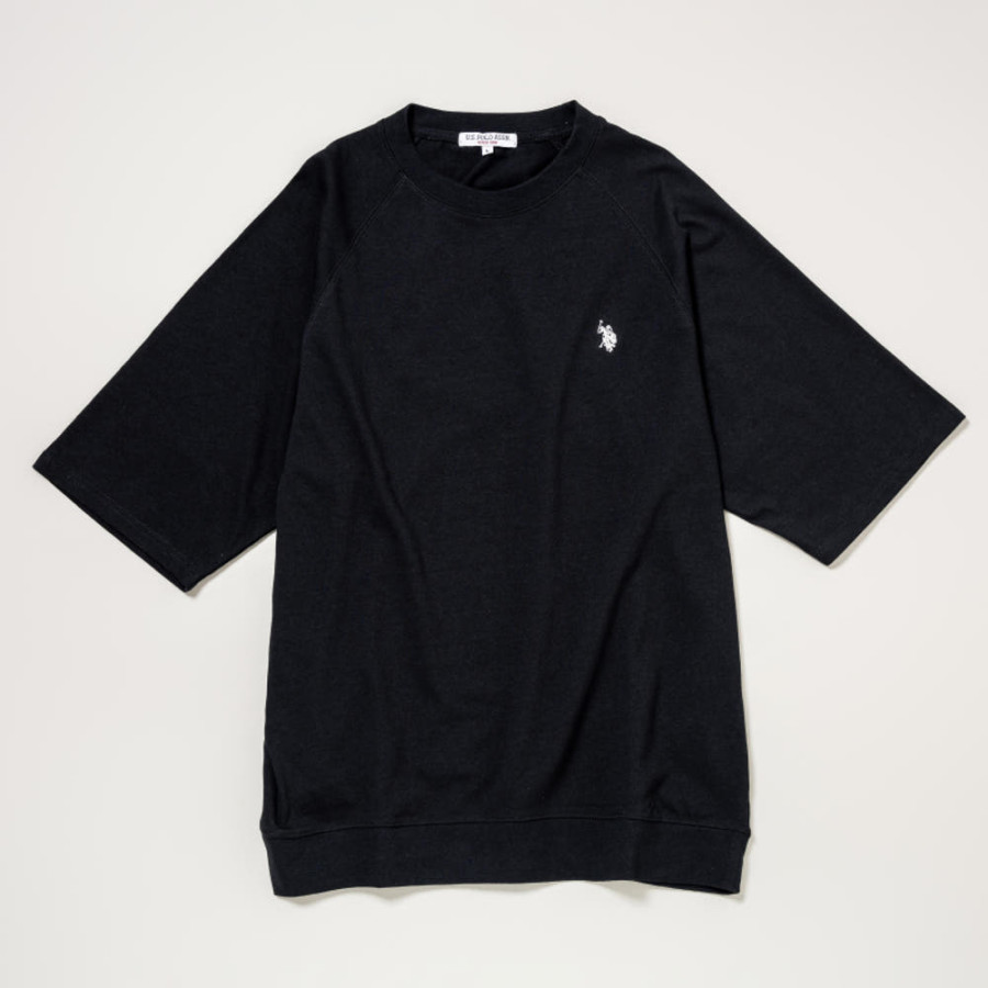 U.S. POLO ASSN. 유에스폴로에센 더블 호스맨 자수 나그랑 크루 반팔티 3컬러 PLM52210DQ