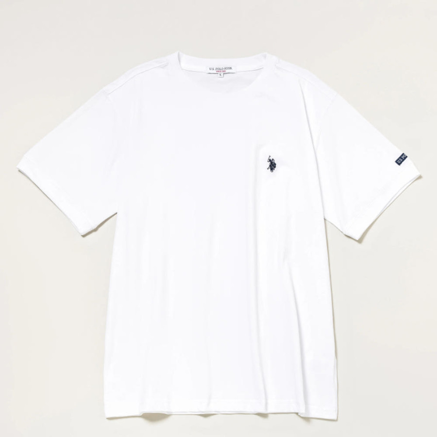 U.S. POLO ASSN. 유에스폴로에센 접촉 냉감 더블 호스맨 자수 반소매 티셔츠 3컬러 PLM52201DQ
