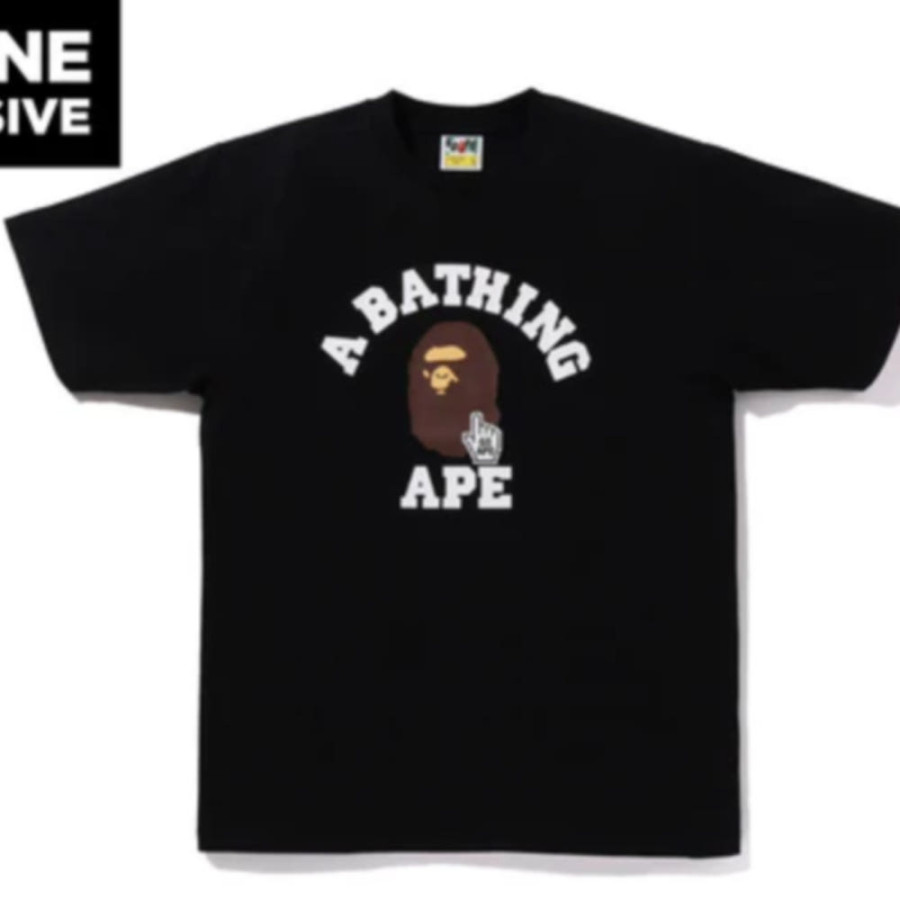 베이프 고 에이프 포인터 칼리지 베이펙 티셔츠 2컬러 1L25110013