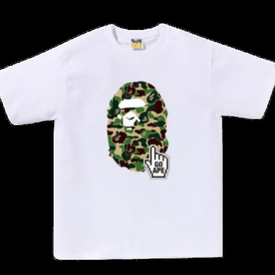 베이프 ABC 카모 고 에이프 포인터 에이프 헤드 베이펙 티셔츠 6컬러 1L25110014