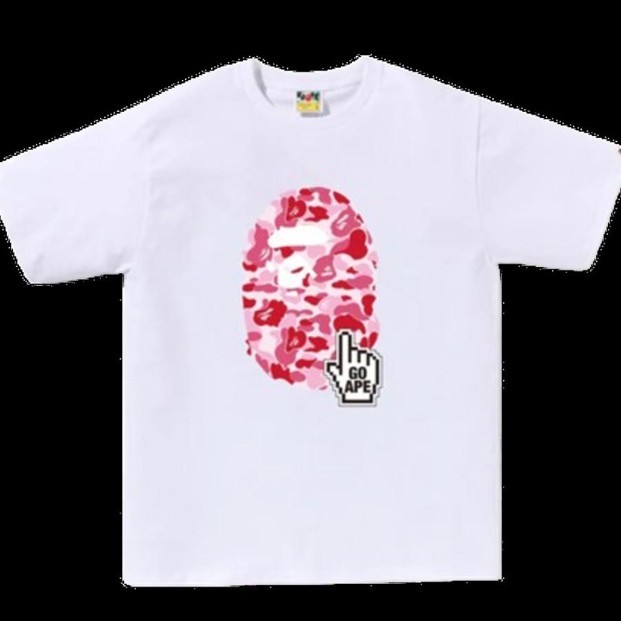 베이프 ABC 카모 고 에이프 포인터 에이프 헤드 베이펙 티셔츠 6컬러 1L25110014