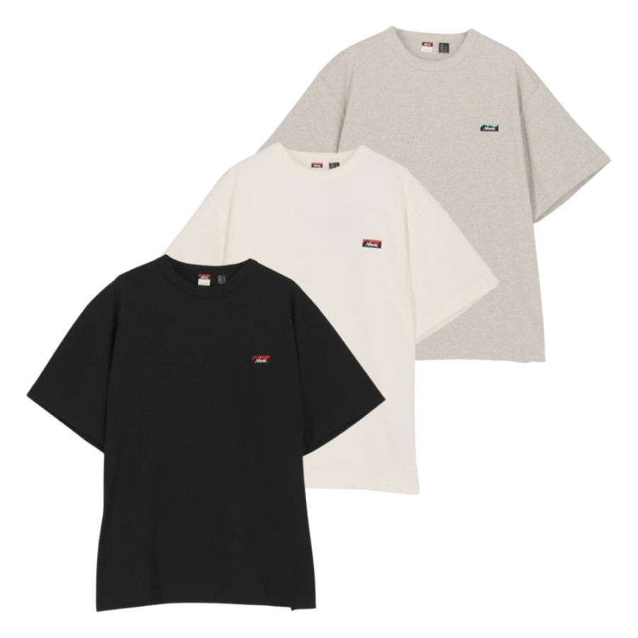 프릭스스토어 별주 난가 에코 하이브리드 박스 로고 자수 티셔츠 3컬러 1026328800004