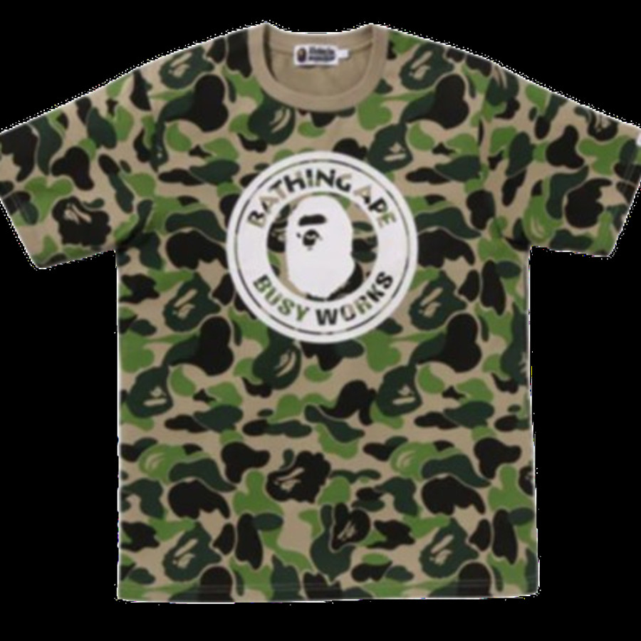 베이프 ABC 카모 비지 워크 티셔츠 3컬러 1L30109012