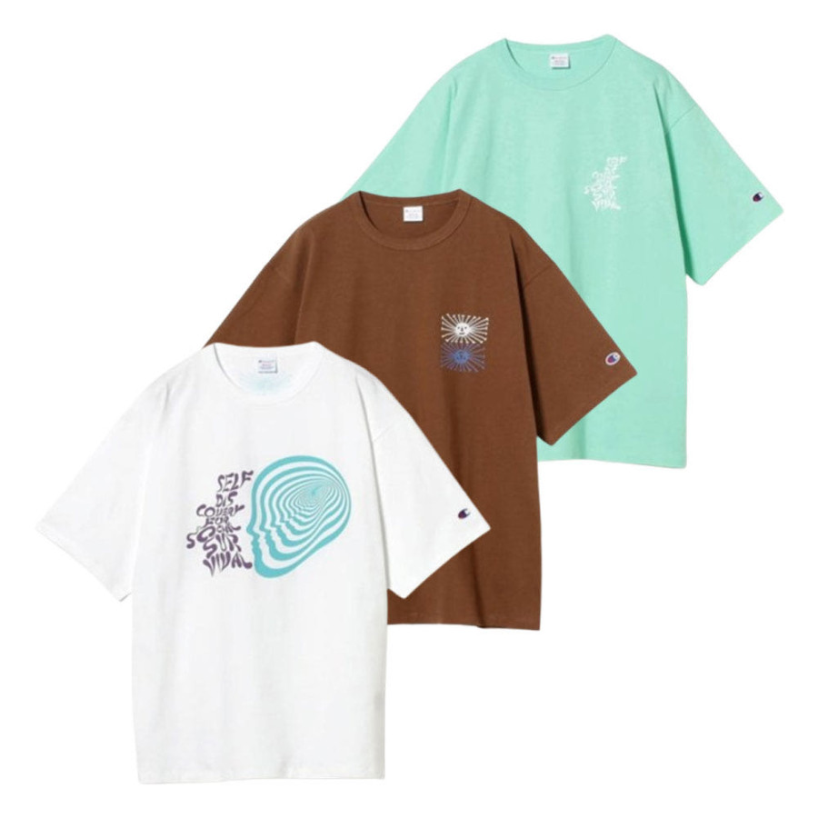 Pilgrim Surf+Supply X Champion SDSS 반팔 티셔츠 3컬러 36-08-0247-411