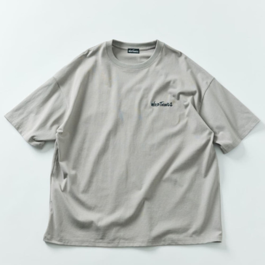 프릭스스토어 별주 WILD THINGS 빅 실루엣 타이거 모티브 백 프린트 티셔츠 4컬러 1226319600142