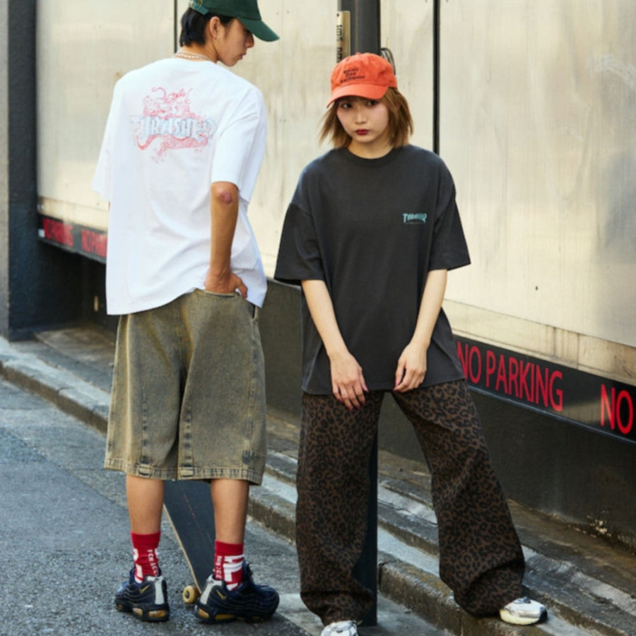 프릭스스토어 별주 THRASHER 빅 실루엣 DRAGON 백 프린트 티셔츠 2컬러 1226327600227