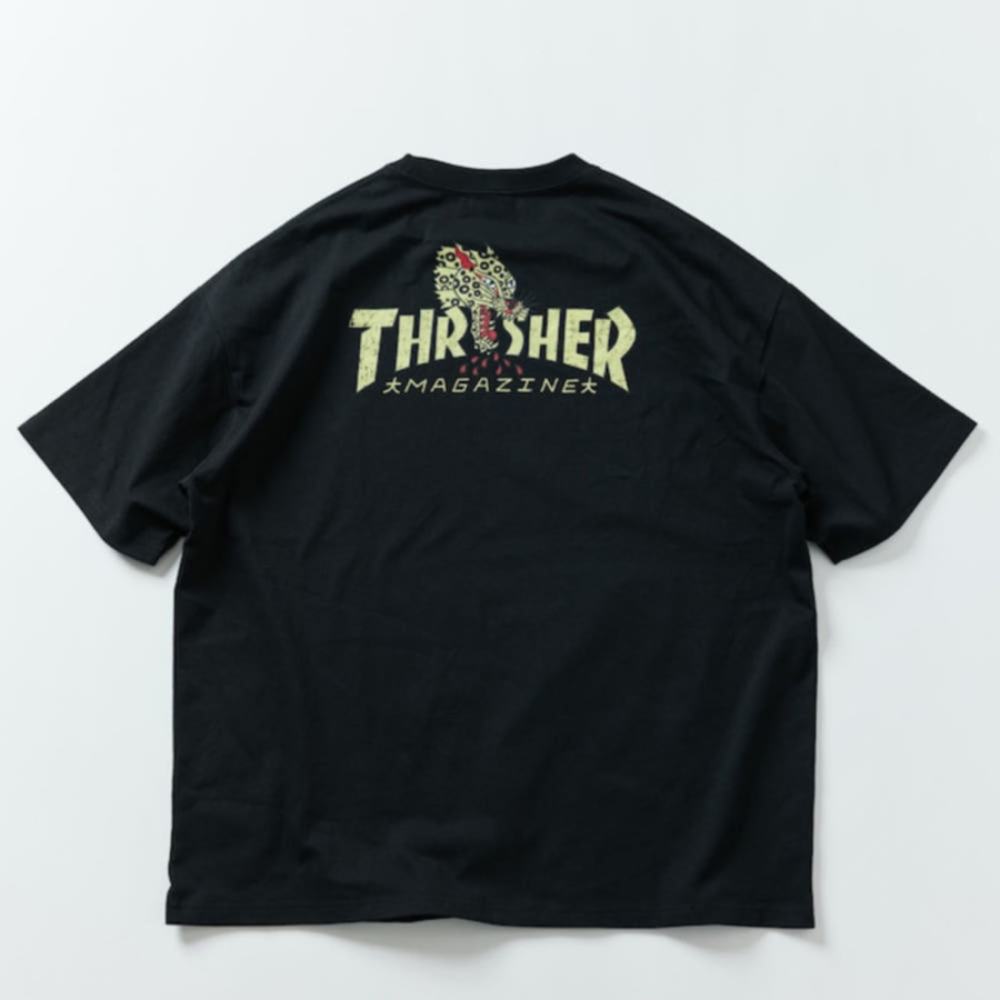 프릭스스토어 별주 THRASHER 빅 실루엣 LEOPARD 백 프린트 티셔츠 2컬러 1226327600226