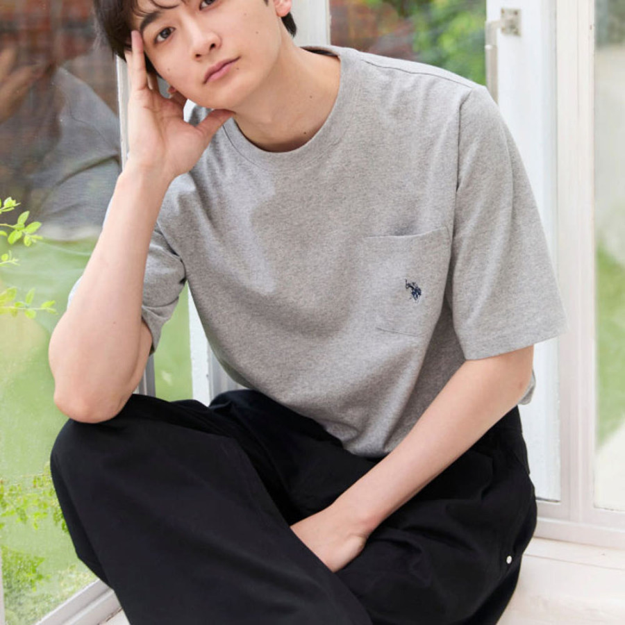 U.S. POLO ASSN. 유에스폴로에센 더블홀스맨 자수 반팔티 4컬러 PLM52257