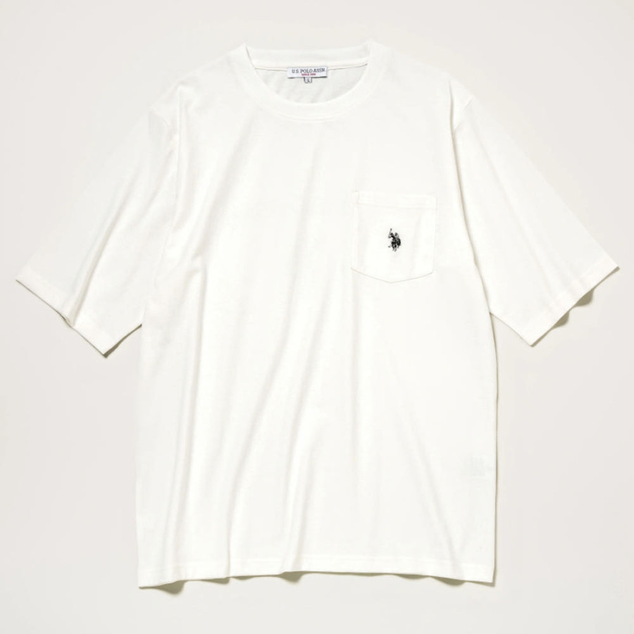 U.S. POLO ASSN. 유에스폴로에센 더블홀스맨 자수 반팔티 4컬러 PLM52257