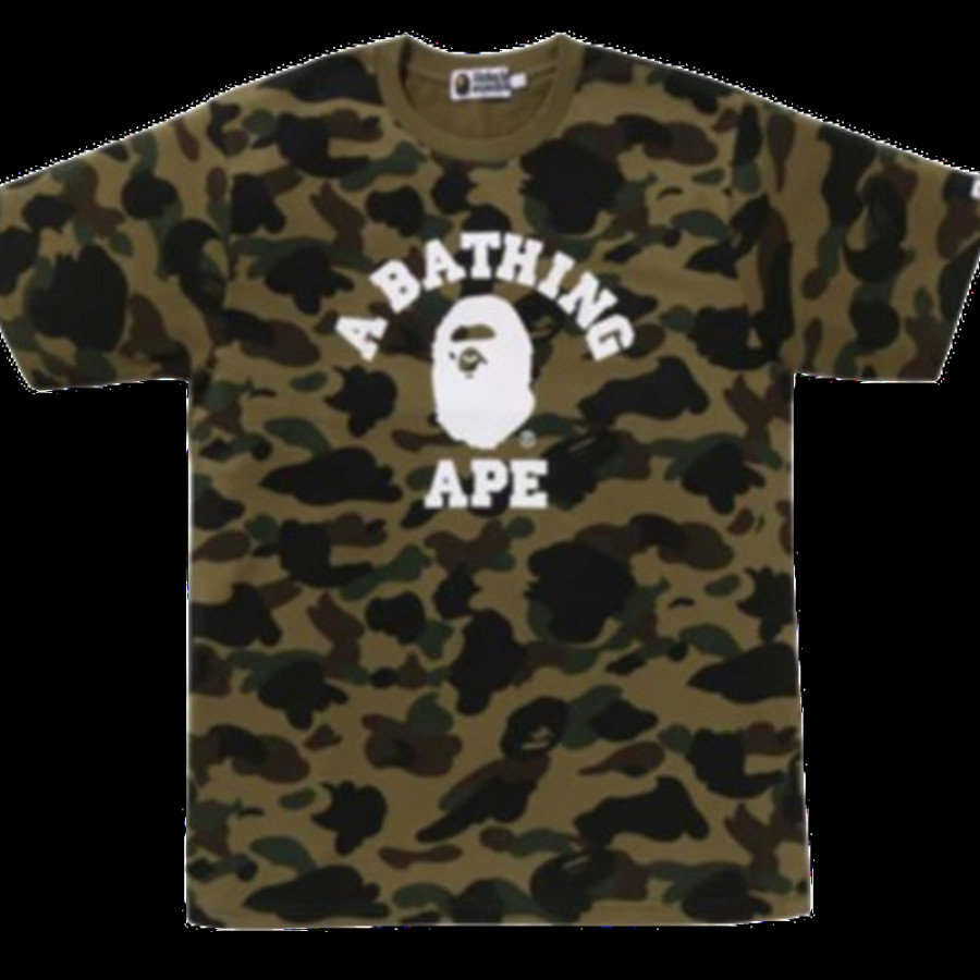 베이프 1ST 카모 칼리지 티셔츠 3컬러 1L30109010