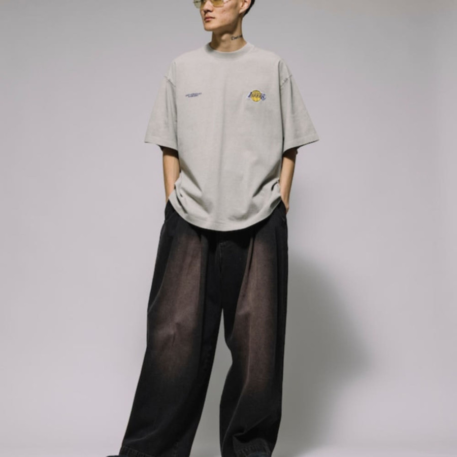 프릭스스토어 별주 NBA 더블 로고 반소매 티셔츠 4컬러 1026375200013