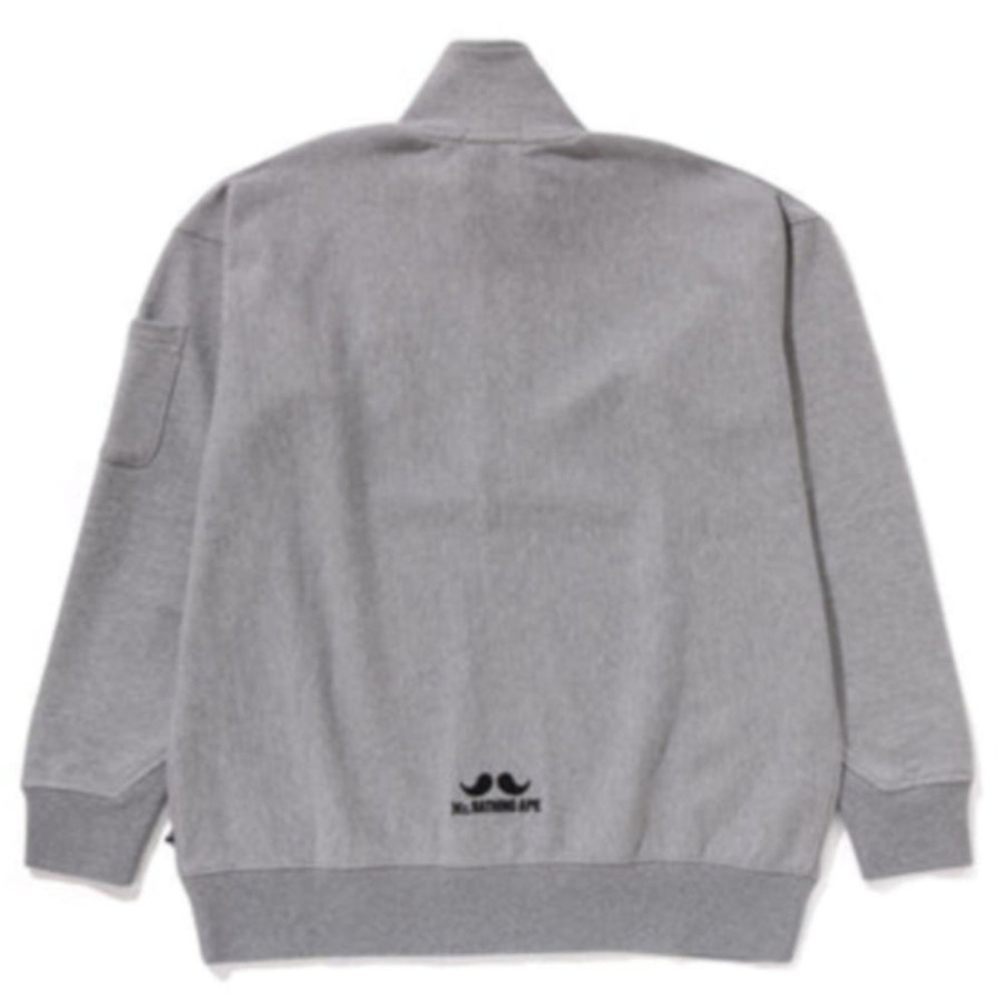 베이프 하프 지퍼 풀오버 스웨트 셔츠1 2컬러 7L30113303