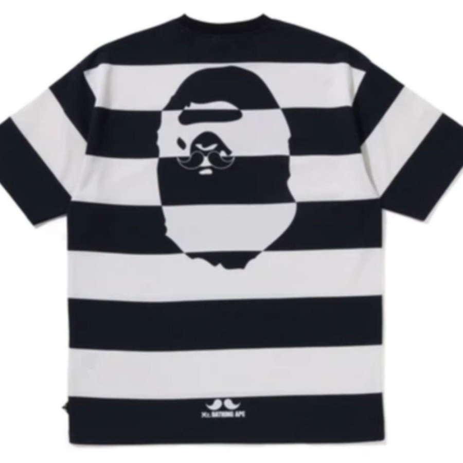 베이프 스트라이프 프린트 티셔츠4 2컬러 7L30109305