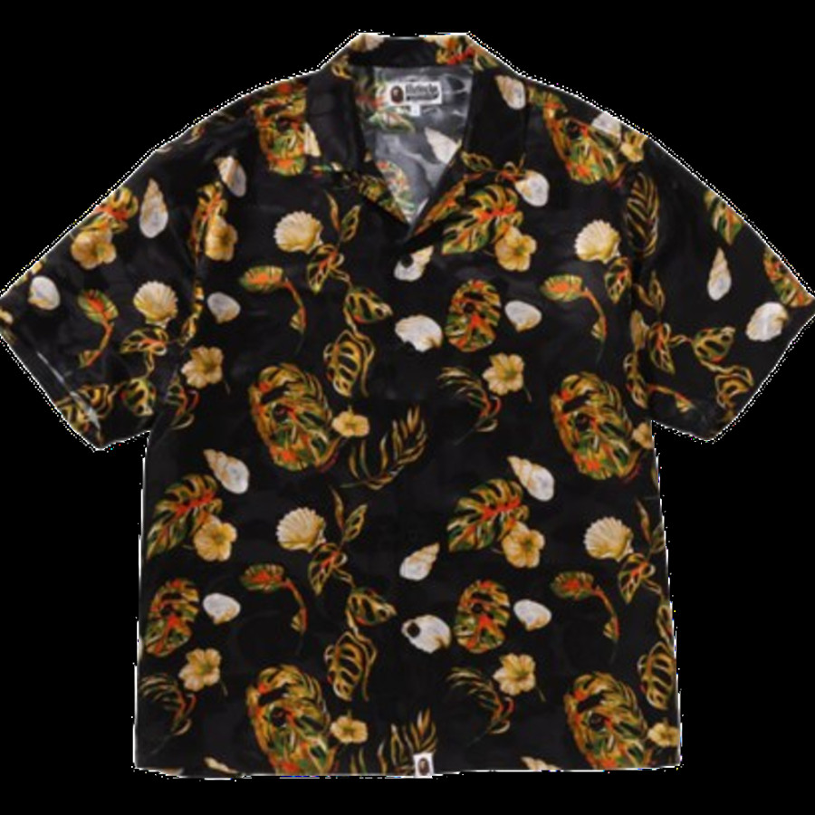 베이프 베케이션 패턴 오픈 카라 SS 셔츠 3컬러 1L30132308