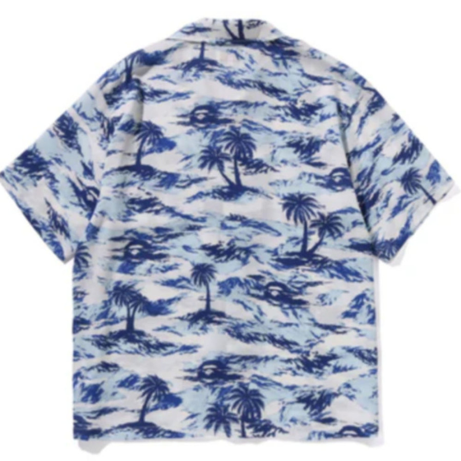 베이프 팜트리 카모 오픈 칼리지 포켓 SS 셔츠 3컬러 1L30132306