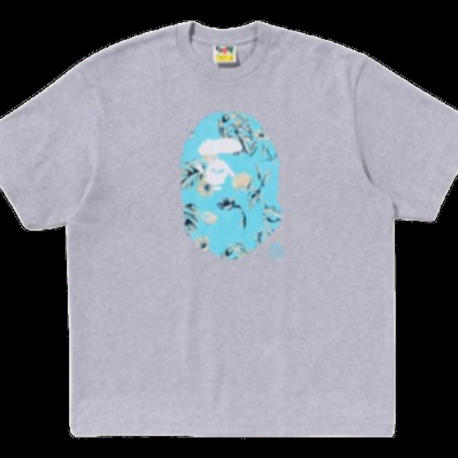 베이프 베케이션 패턴 에이프 헤드 릴렉스핏 티셔츠 4컬러 1L30110335