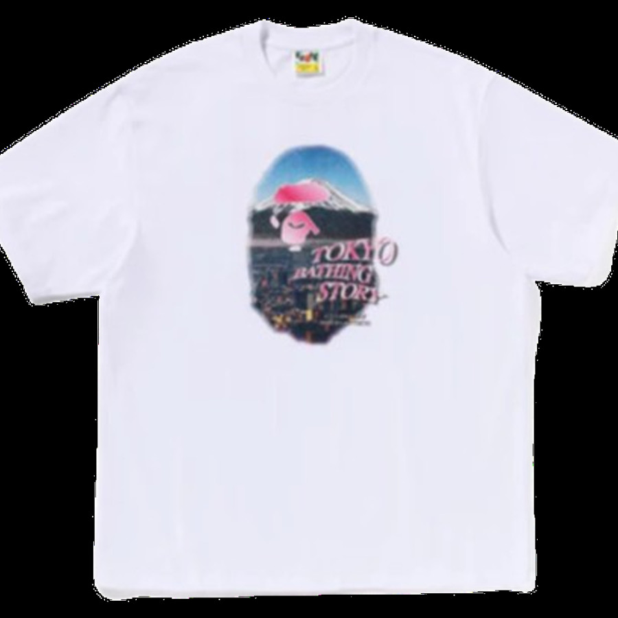 베이프 시티스케이프 에이프 헤드 릴렉스핏 티셔츠 3컬러 1L30110336