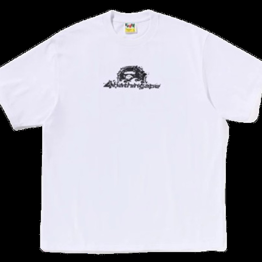 베이프 레인드랍 에이프 헤드 로고 릴렉스 핏 티셔츠 3컬러 1L30110307