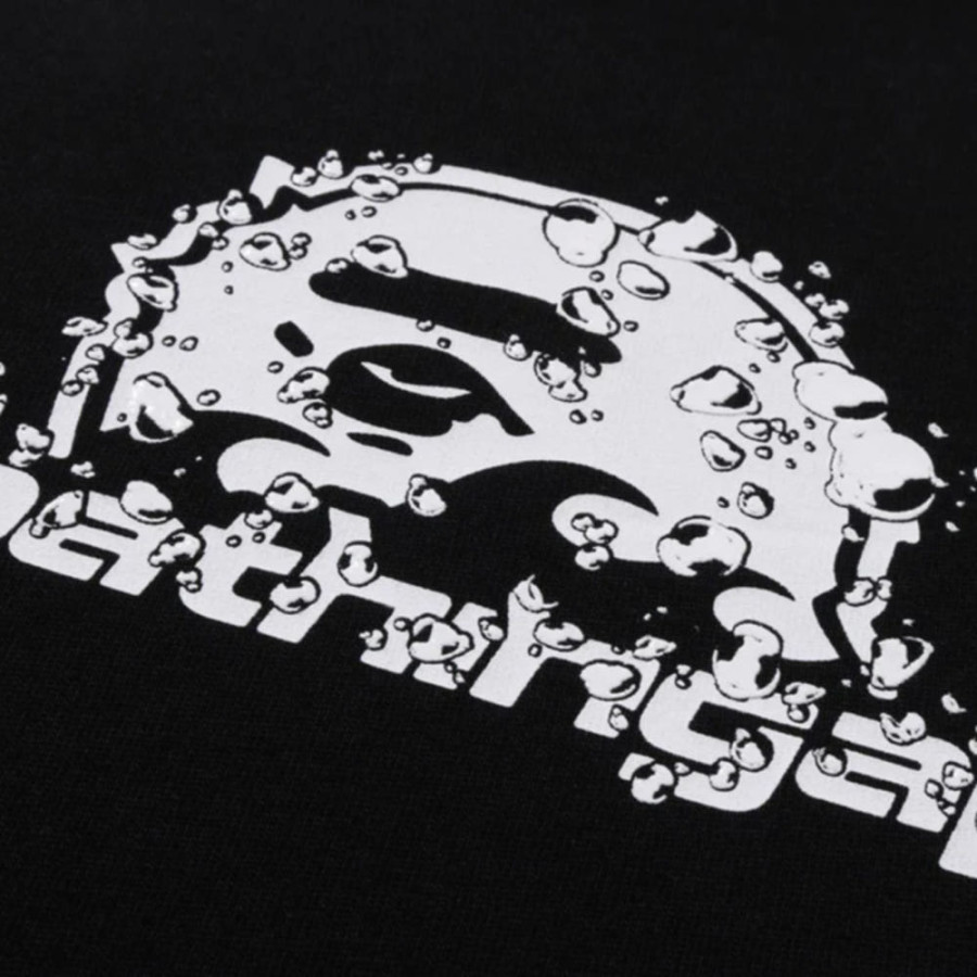 베이프 레인드랍 에이프 헤드 로고 릴렉스 핏 티셔츠 3컬러 1L30110307