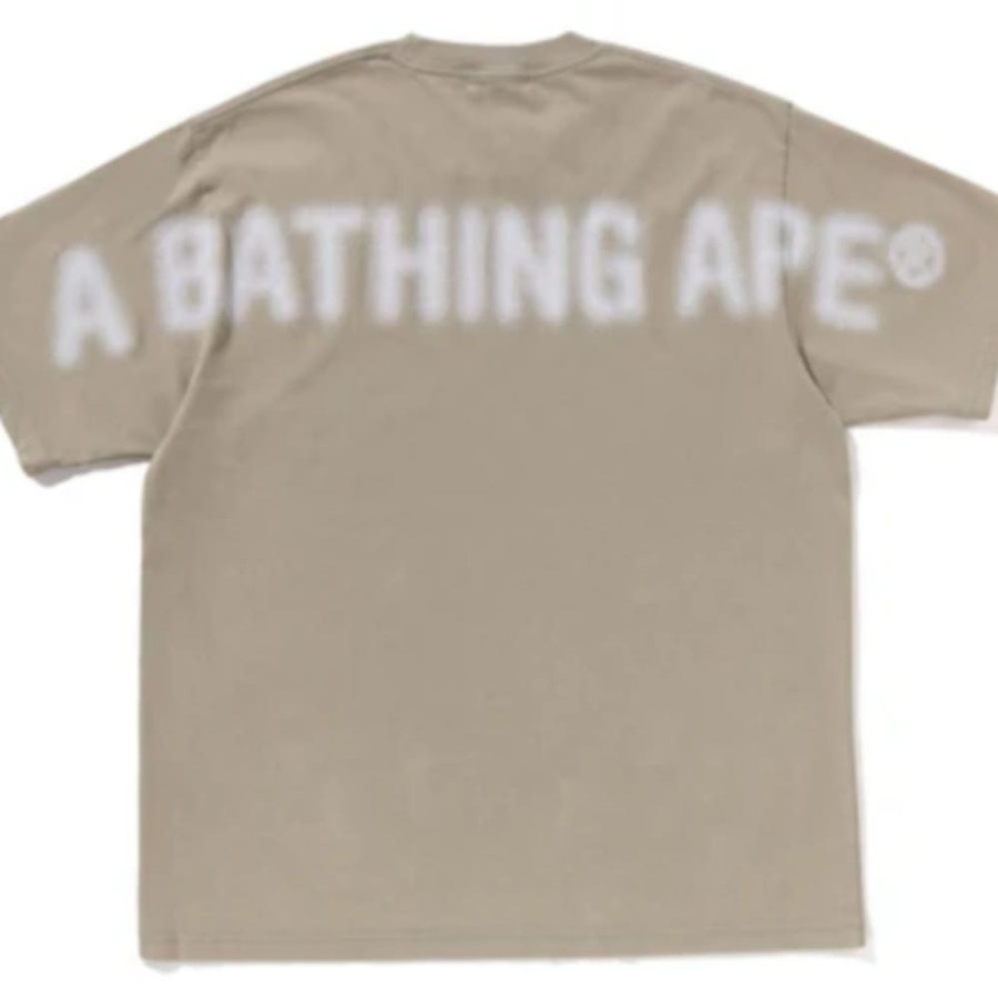 베이프 피그먼트 프린트 에이프 헤드 릴렉스 핏 티셔츠 3컬러 1L30109307