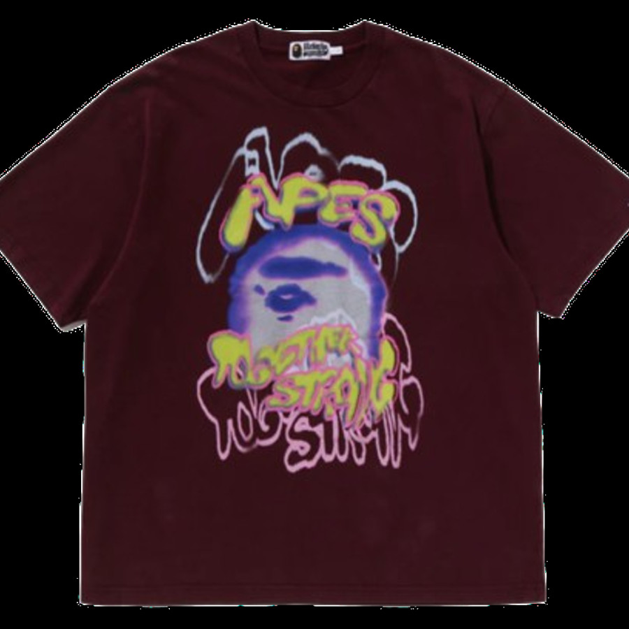 베이프 헤비 워시드 로고 릴렉스 핏 티셔츠 3컬러 1L30109349