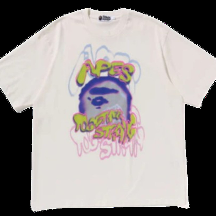 베이프 헤비 워시드 로고 릴렉스 핏 티셔츠 3컬러 1L30109349