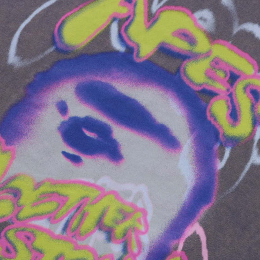 베이프 헤비 워시드 로고 릴렉스 핏 티셔츠 3컬러 1L30109349