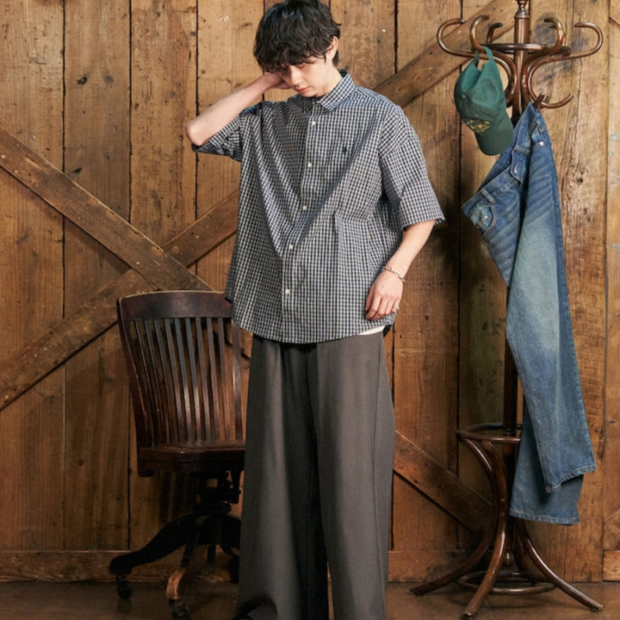 퍼블럭스 U.S. POLO ASSN. 유에스폴로에센 별주 원포인트 자수 체크 반소매 셔츠 5컬러 3105291600006