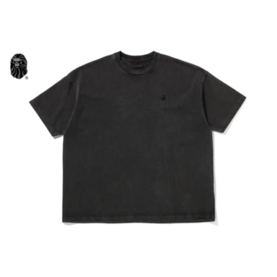 베이프 블랙 로프 스티치 워시드 반팔티 2컬러 1L30109324