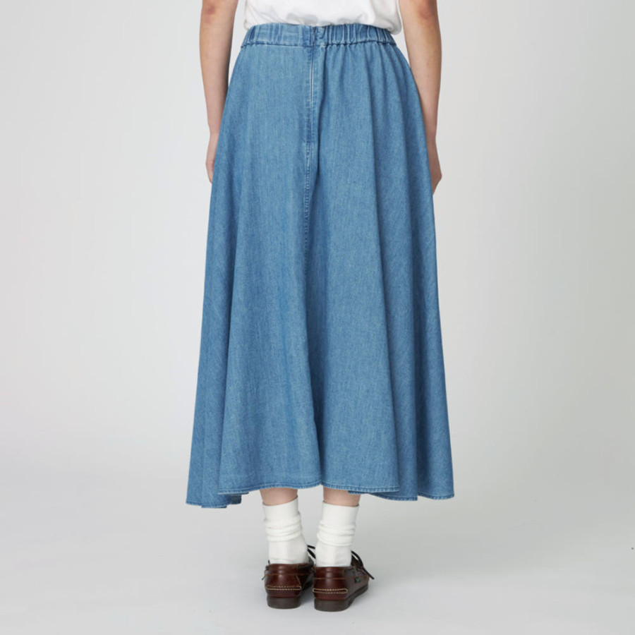 나나미카 여성 라이트 데님 서큘러 스커트 2컬러 S25SE088