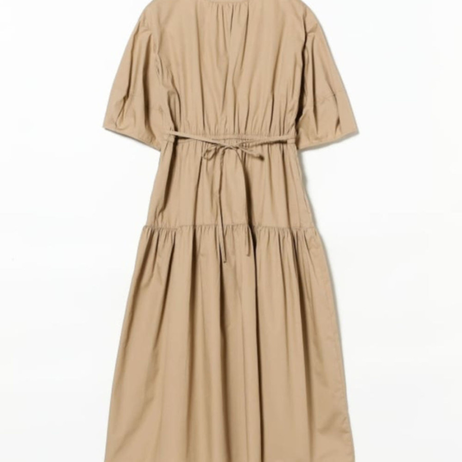 레이 빔즈 랜턴 슬리브 개더 원피스 3컬러 61-26-1240-111