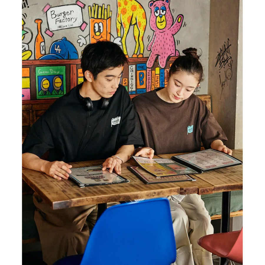 프릭스스토어 버거팩토리 별주 빅실루엣 백프린트 크루넥 반팔 티셔츠 5컬러 1226248902987