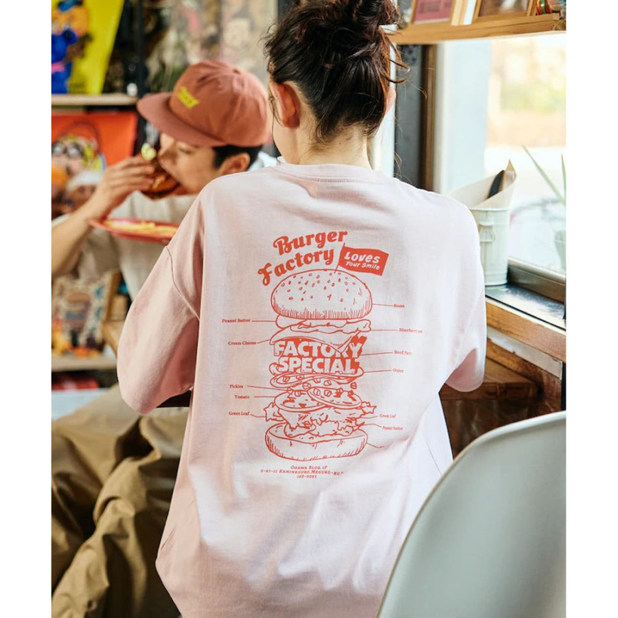 프릭스스토어 버거팩토리 별주 빅실루엣 백프린트 크루넥 반팔 티셔츠 5컬러 1226248902987