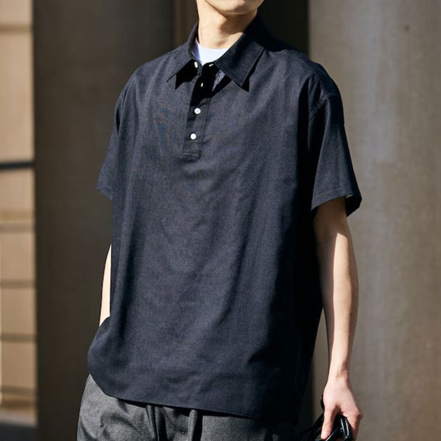 프릭스스토어 릴랙스핏 린넨 믹스 폴로카라 셔츠 3컬러 1207248900046