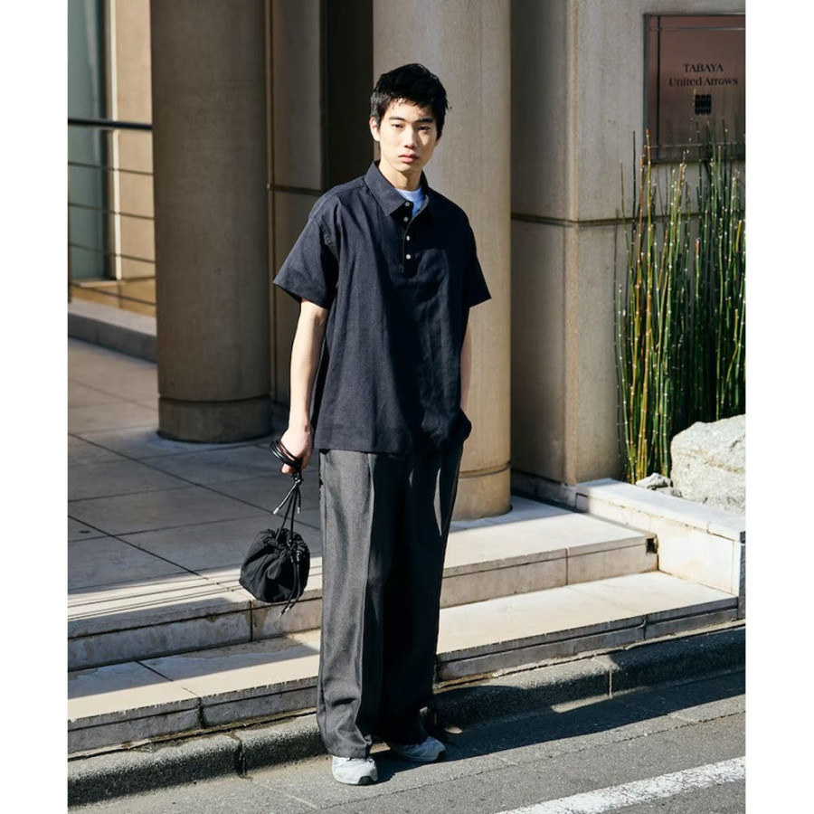 프릭스스토어 릴랙스핏 린넨 믹스 폴로카라 셔츠 3컬러 1207248900046