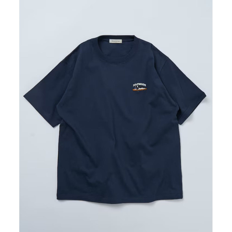 프릭스스토어 릴랙스핏 원포인트 동물 자수 크루넥 티셔츠 4컬러 1226248903008