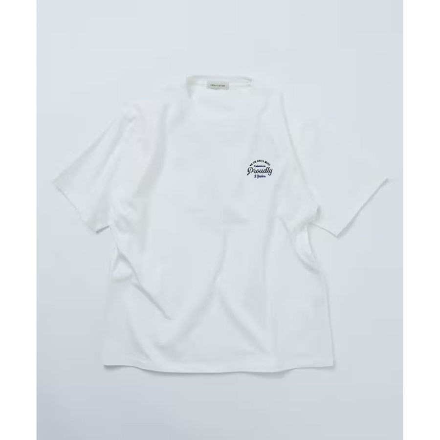 프릭스스토어 릴랙스핏 디자인 백 자수 크루넥 반팔 티셔츠 Cherry 3컬러 1226248903005