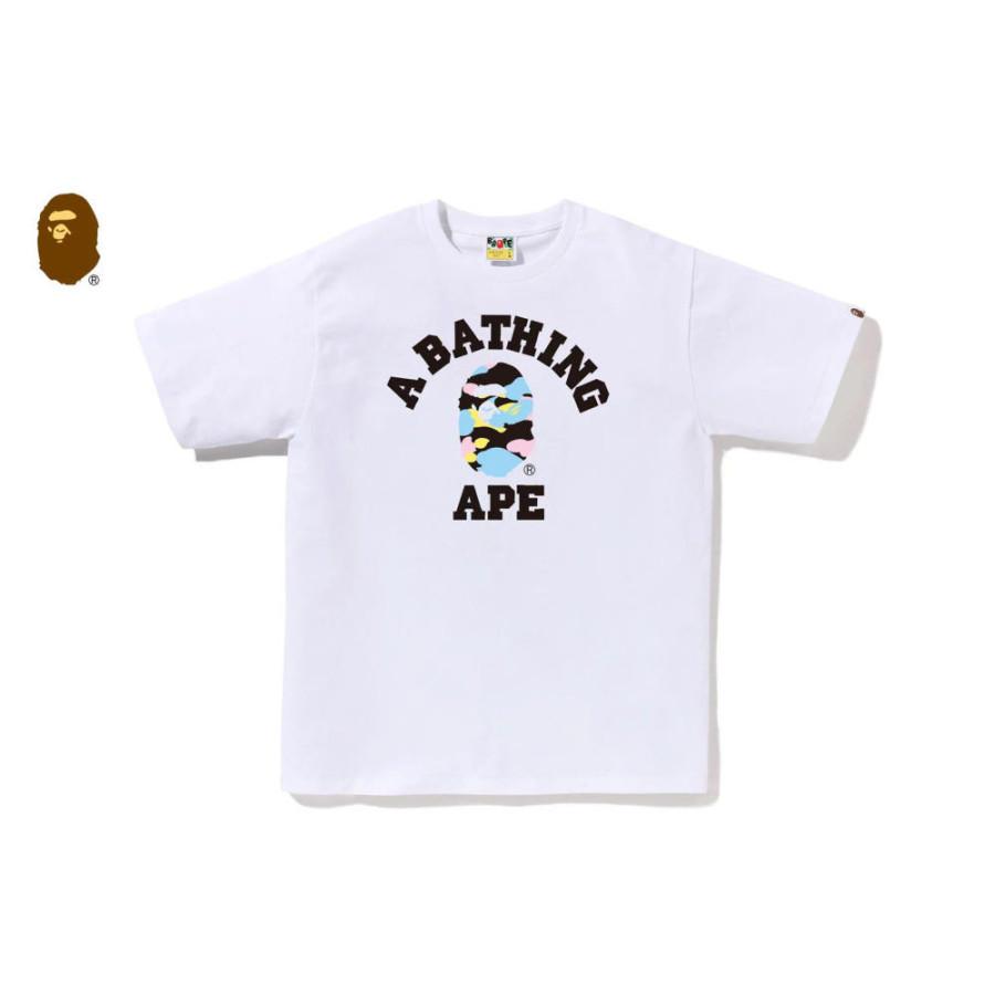 베이프 뉴멀티 카모 컬리지 반팔 티셔츠 4컬러 1M30110025